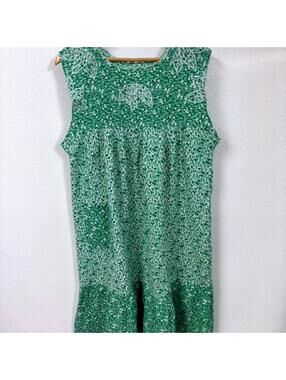 Vintage Green Floral Dress